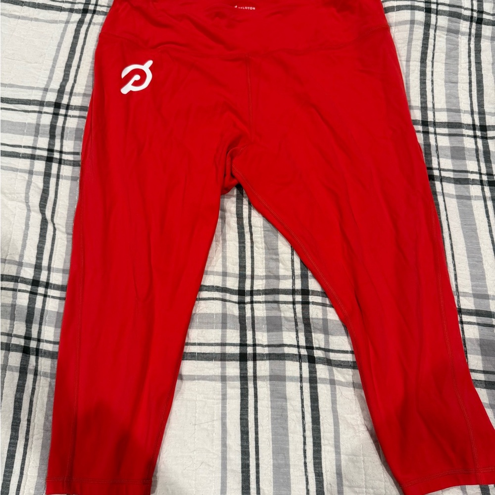 Peloton Red Leggings Athletic Wear